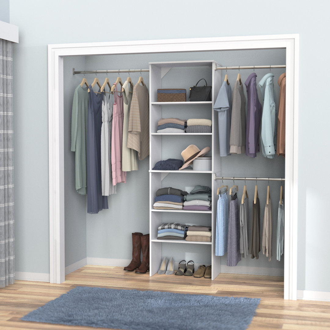 SuiteSymphony 60" W - 120" W Closet System Starter Kit
